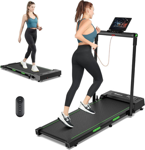 Foldable Treadmill 1-12KM/H Under Desk Walking Pad LED Remote Home Gym