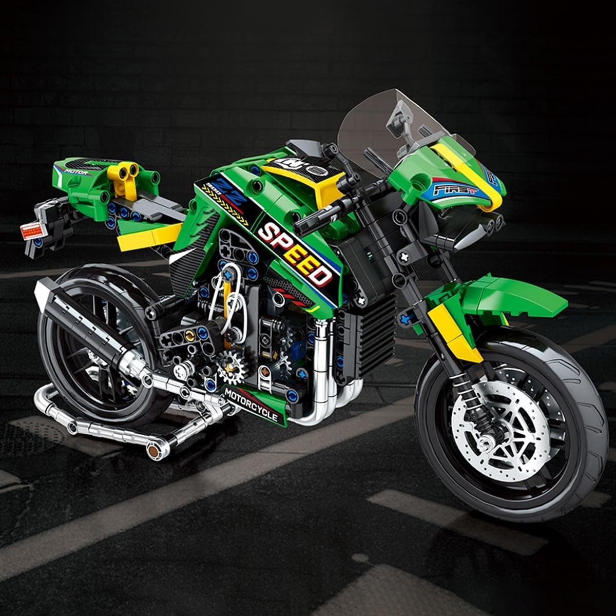 776Pcs Motorcycle Building Kit Model for Kids & Adults - Realistic & Non-Toxic