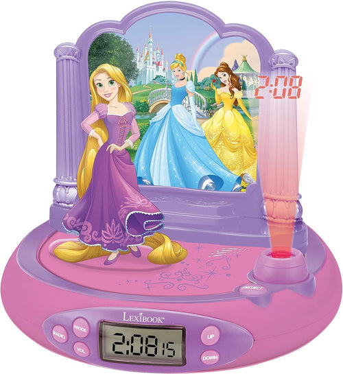 Kids Princess Projector Alarm Clock Night Light Ceiling Time Display