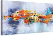 Large Colorful Canvas Wall Art 120x40cm XXL Modern Home Decor