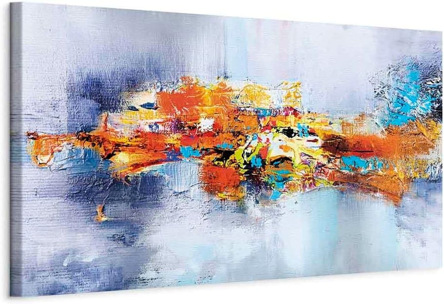 Large Colorful Canvas Wall Art 120x40cm XXL Modern Home Decor