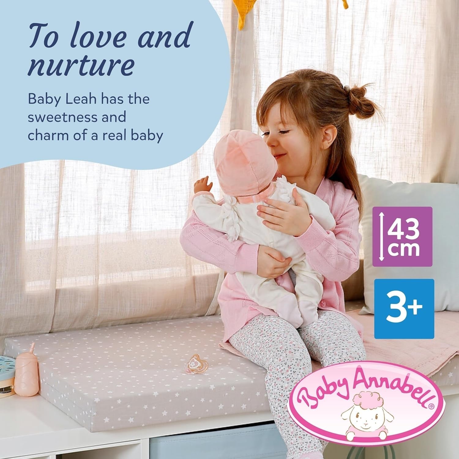 Interactive Baby Doll 43cm Soft Body Realistic Sounds Feeding Sleep Play