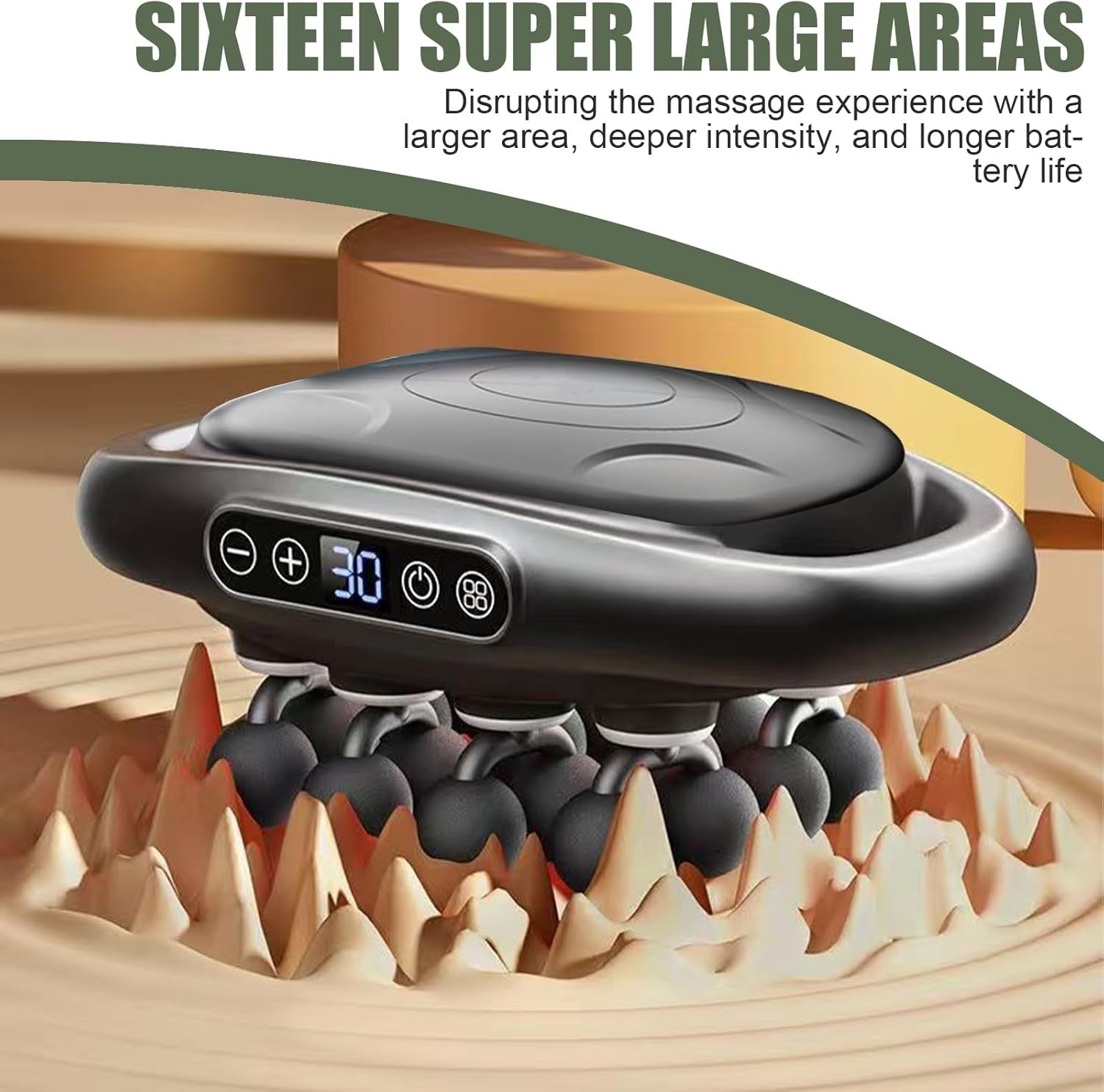 8 Head Deep Tissue Massage Gun Handheld Electric Muscle Massager Rechargeable
