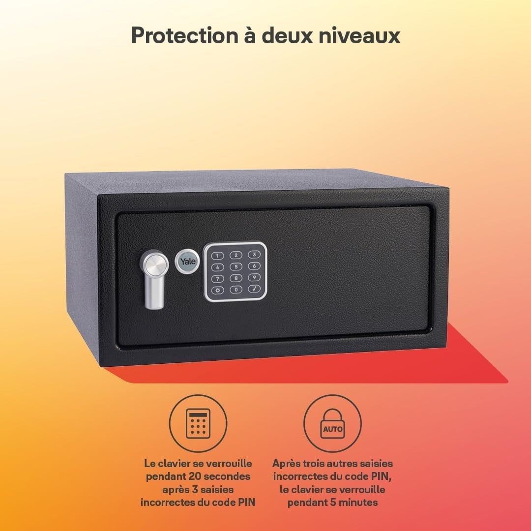 24L Digital Laptop Safe Electronic Keypad Cash Document Security Box