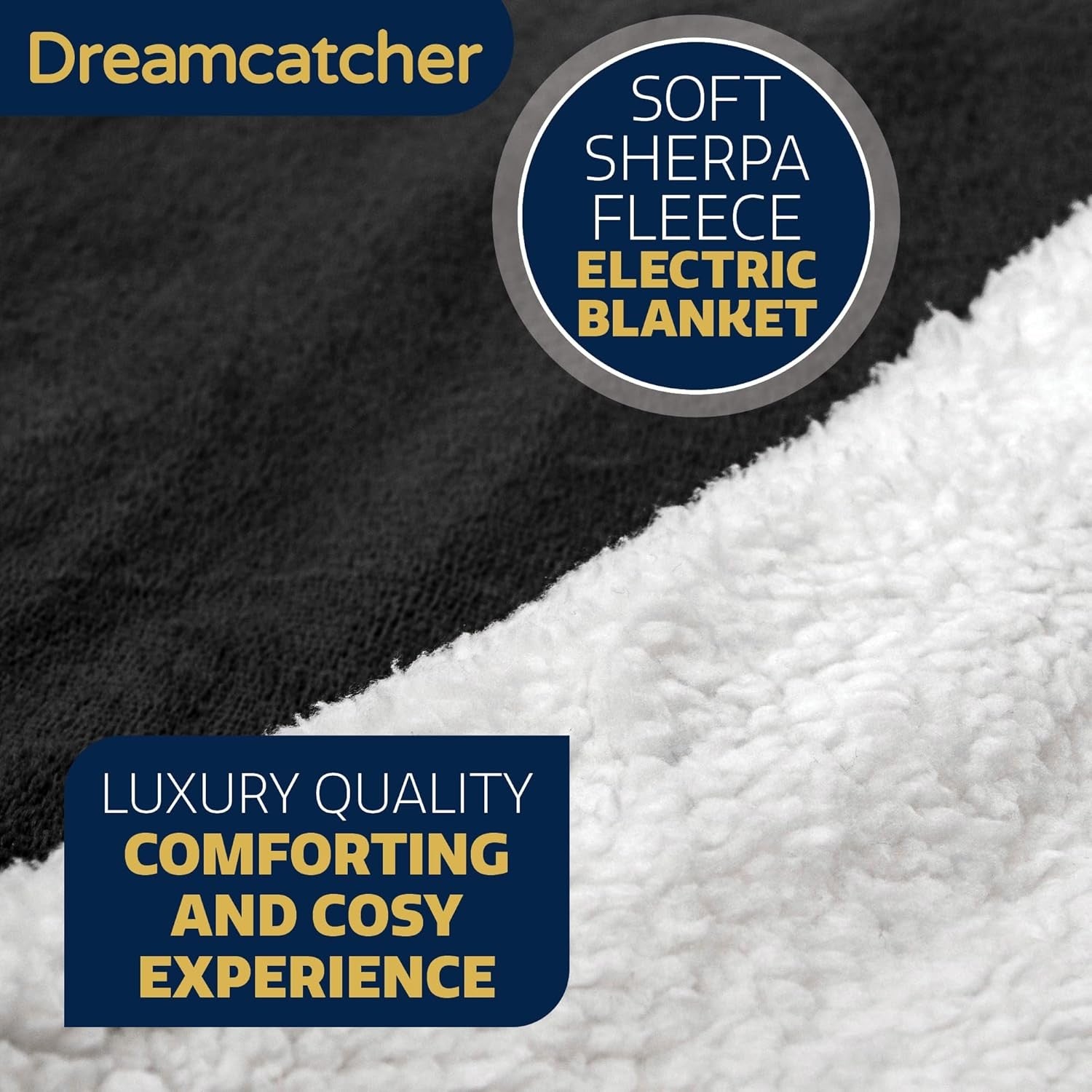 Electric Heated Throw Blanket 160x120cm Sherpa Fleece 9 Heat Timer Washable
