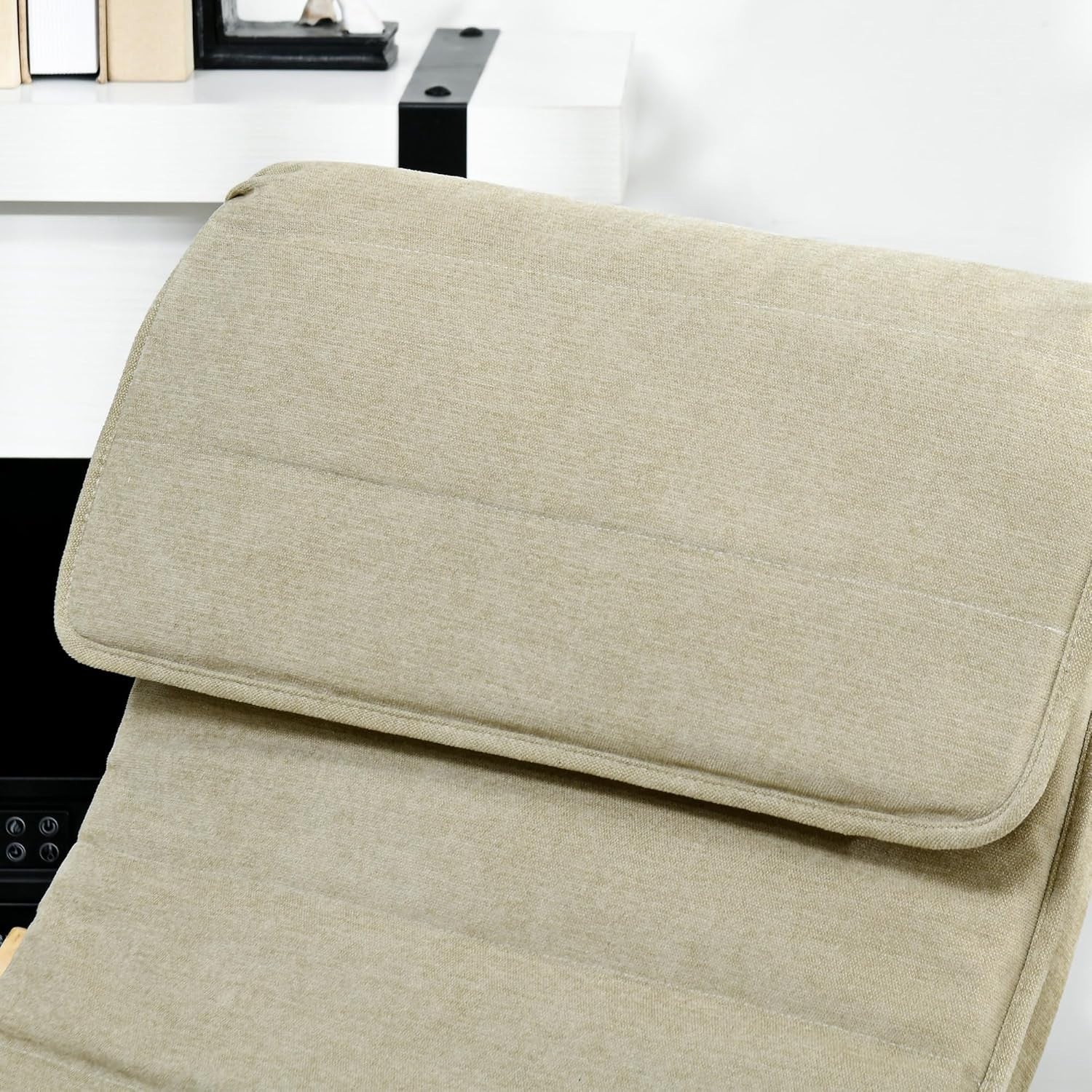 Rocking Recliner Lounge Chair w/ Footrest Pillow Side Pocket | Home Relax Seat