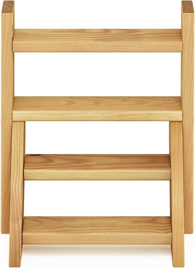 Pine Wood Plant Stand Indoor Outdoor Staircase Flower Pot Display Shelf