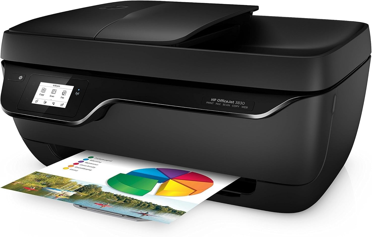 Wireless All-in-One Inkjet Printer A4 Black | 4800x1200dpi Copy Scan WiFi