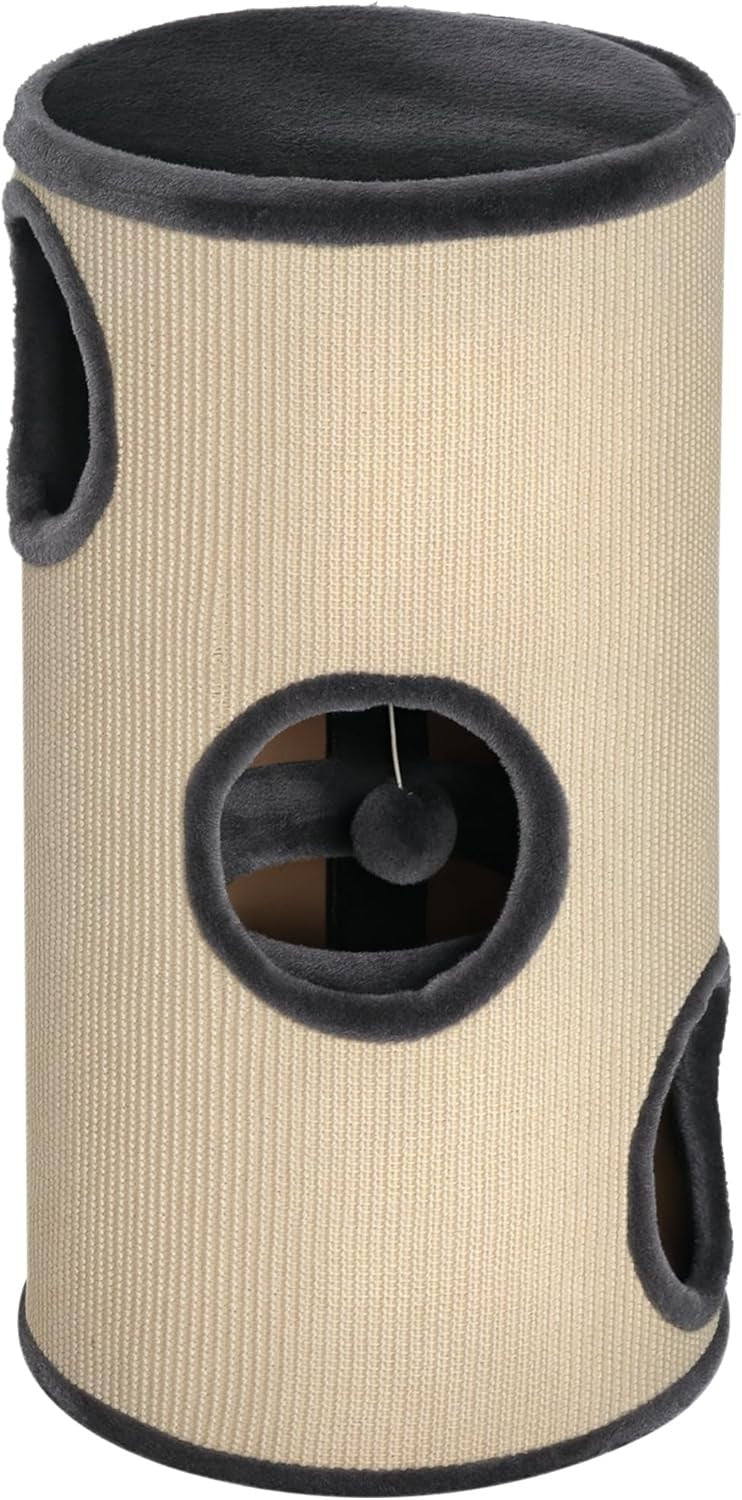 70cm Cat Scratching Post Barrel Condo Sisal Activity Tower Indoor