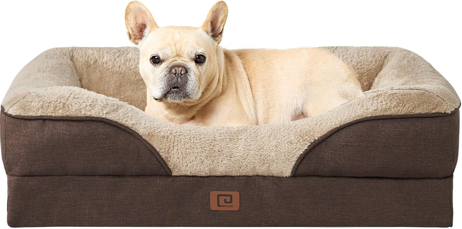 Orthopedic Memory Foam Dog Sofa Bed Medium Waterproof 76x51x16cm