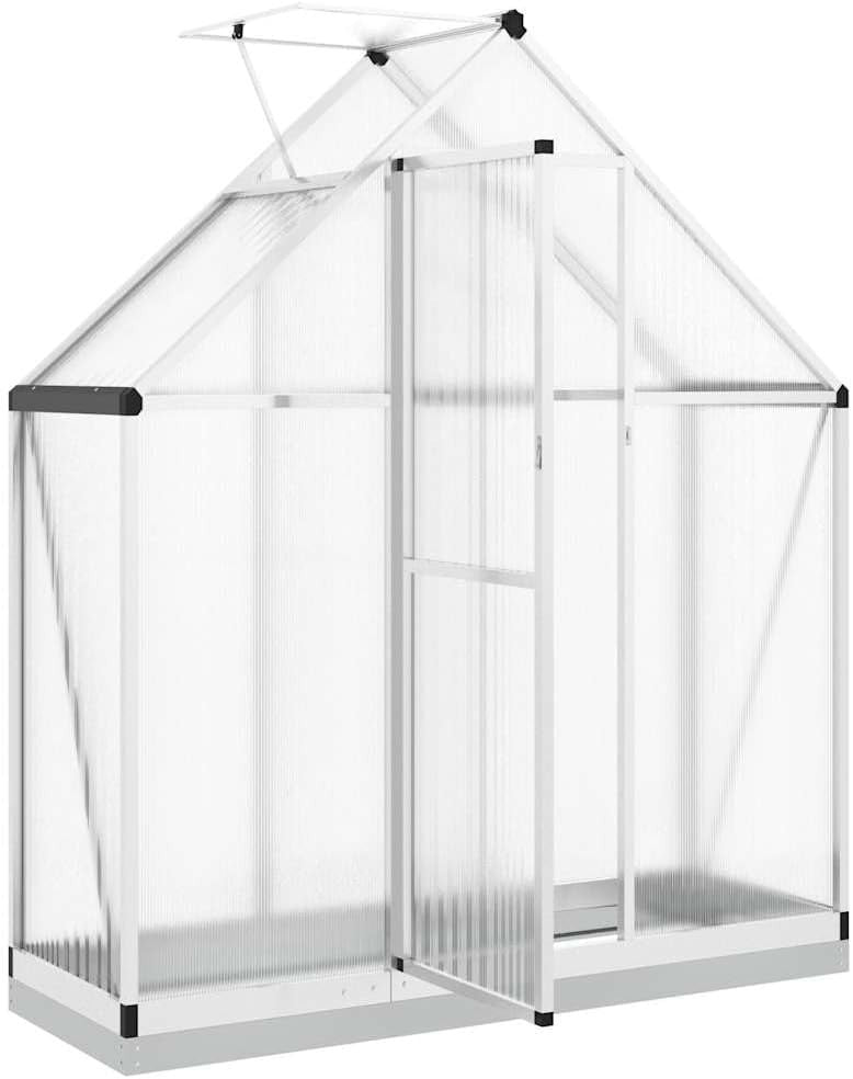 Walk-In Garden Greenhouse 169x58x202cm Aluminium Frame UV Panels Roof Vent