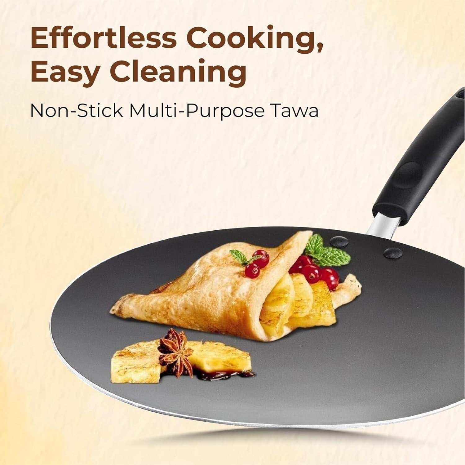 30 cm STL Non-Stick Crepe, Chapatti & Omelette Pan Induction Compatible