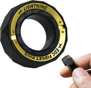 Black Fidget Ring Stainless Steel Anxiety Relief Spinner EDC