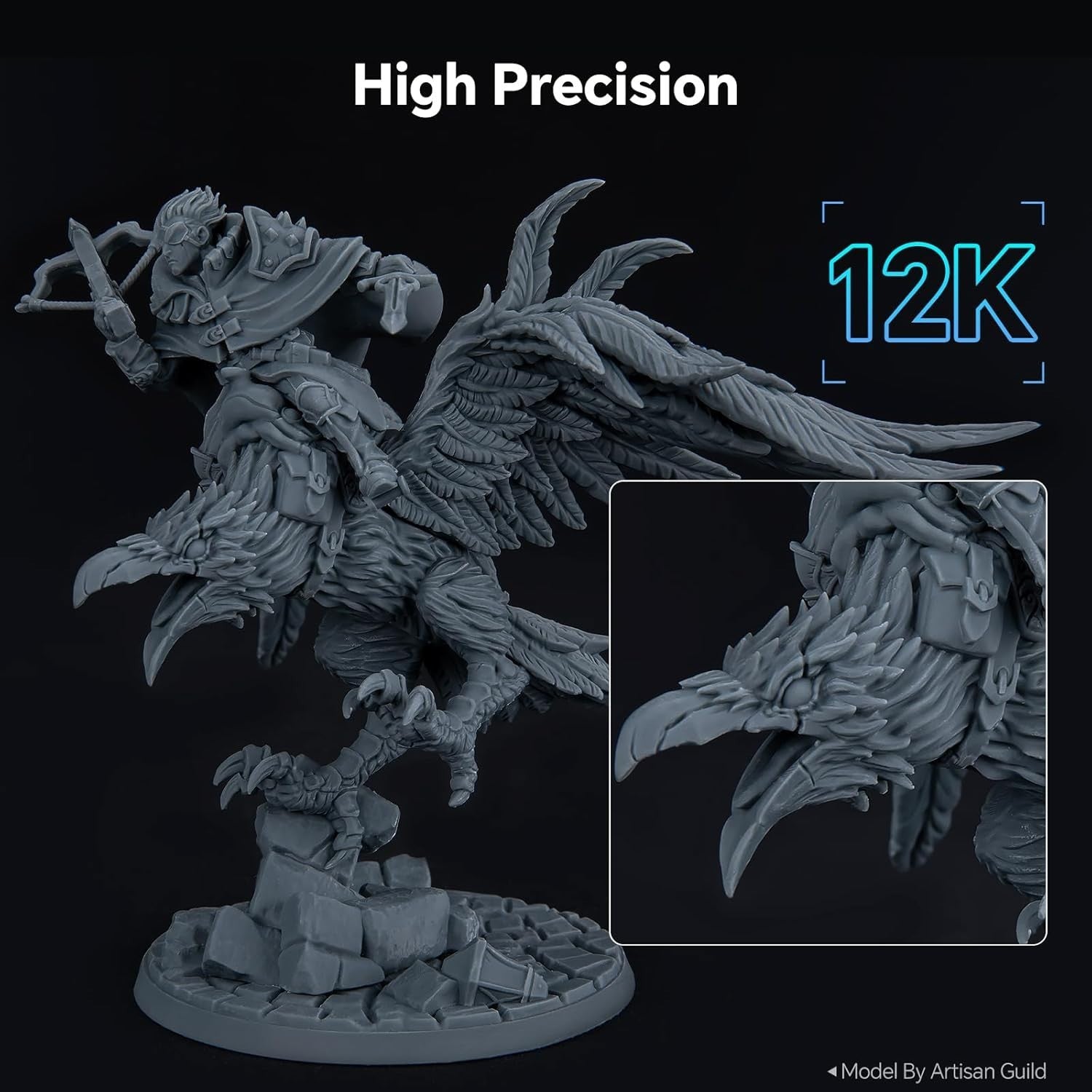 12K Resin 3D Printer 10'' Mono LCD Large Build MSLA Desktop Printer