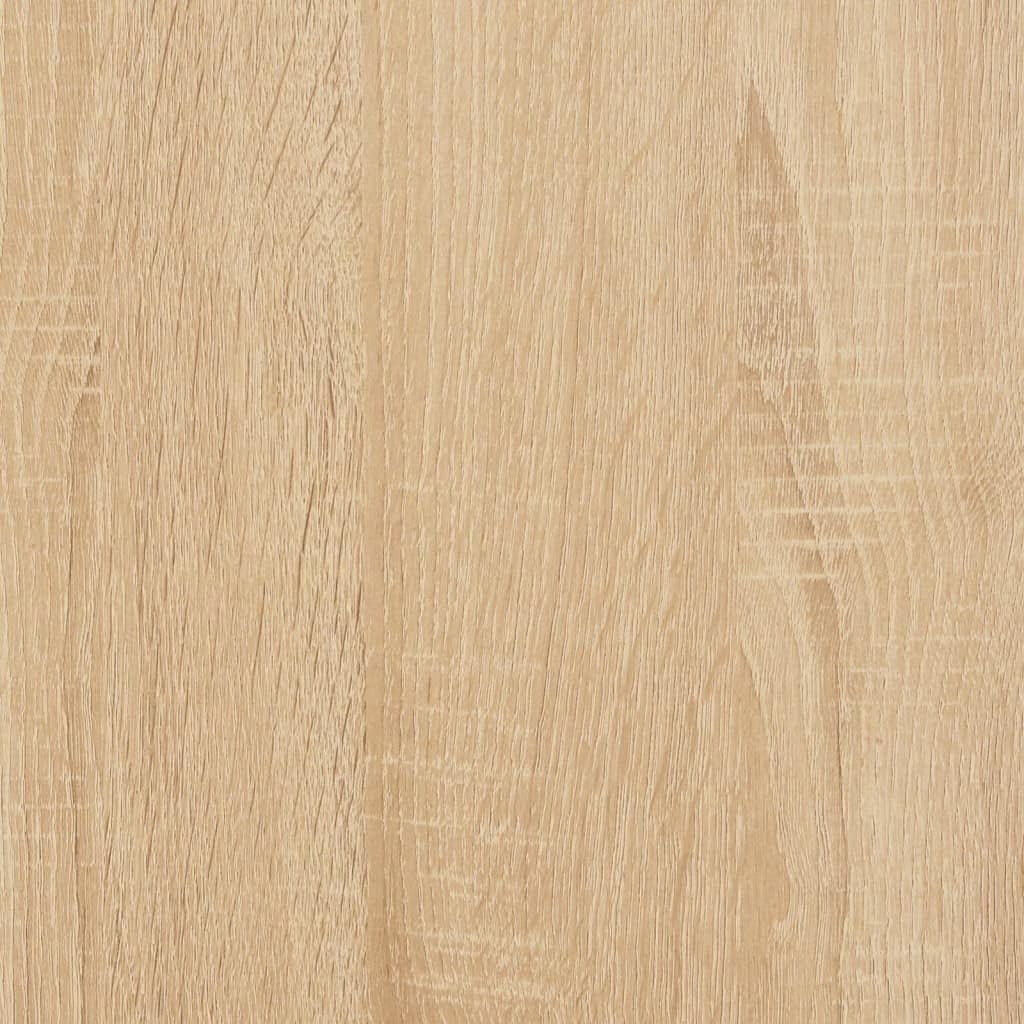 Modern Engineered Wood Record Cabinet with Iron Feet – Spacious Storage