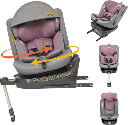 360° Rotating i-Size Baby Car Seat ISOFIX 40–150cm ERF Recline Safety
