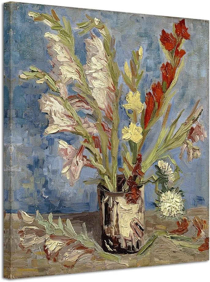 Large Modern Floral Canvas Wall Art Van Gogh Abstract Flowers