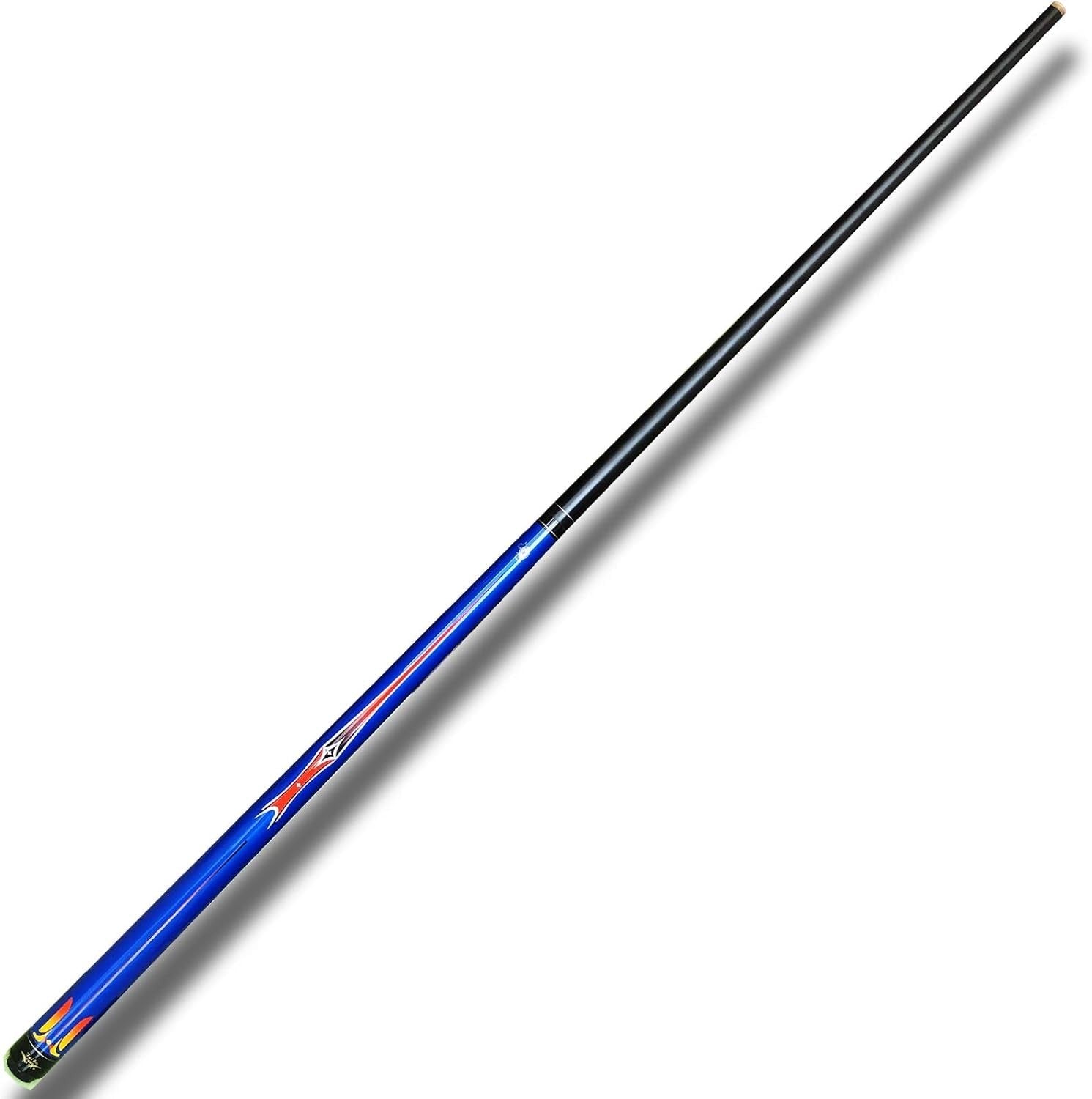 48in Kids Pool Cue Maple Carbon Fiber 13mm Tip 2pc Junior