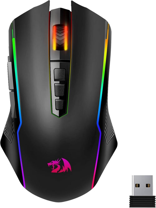 Wireless Gaming Mouse 12000 DPI RGB 9 Buttons Tri-Mode Rechargeable
