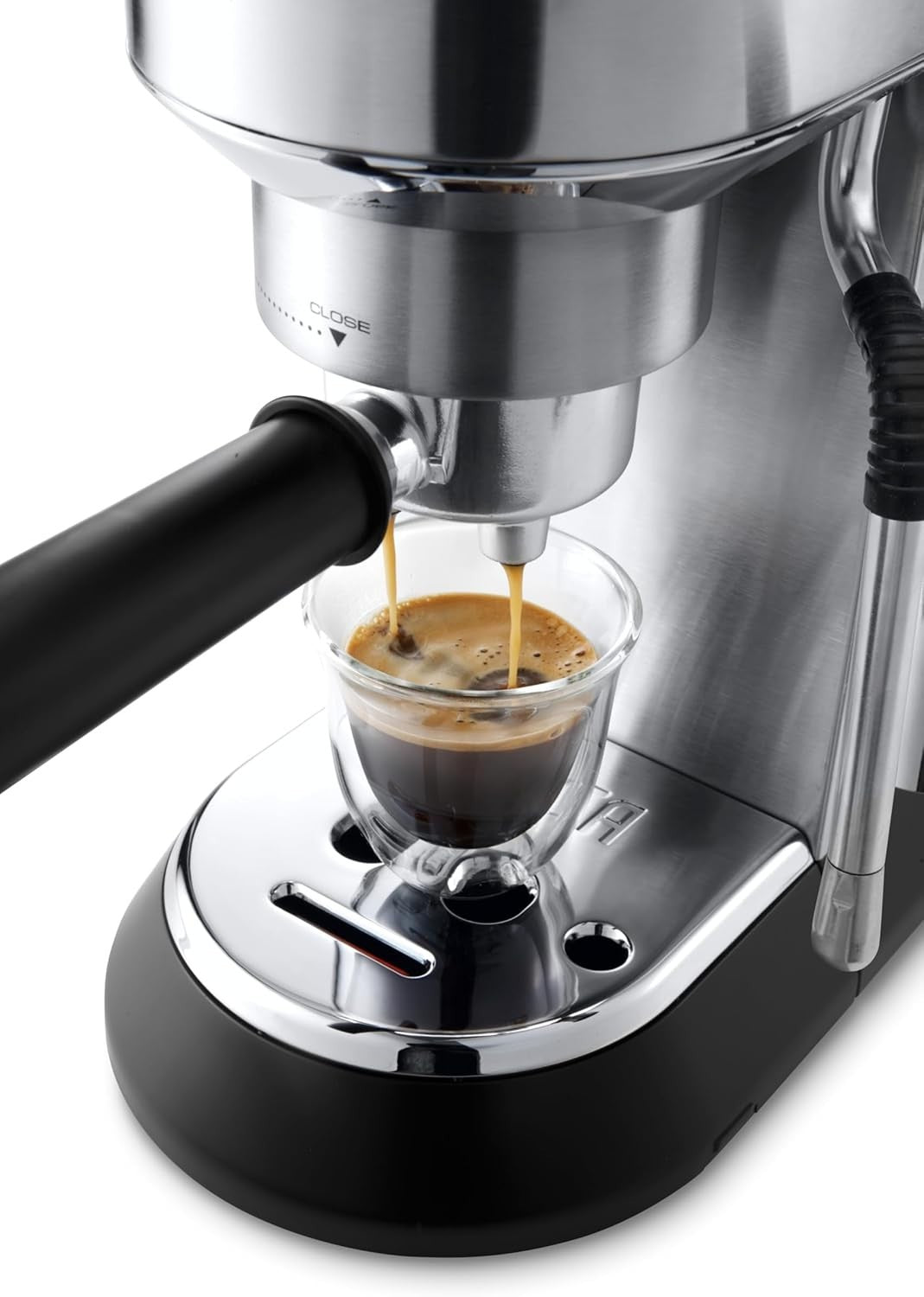 Compact Barista Espresso Maker | 15-Bar Pump Pressure | LatteArt Steam Wand