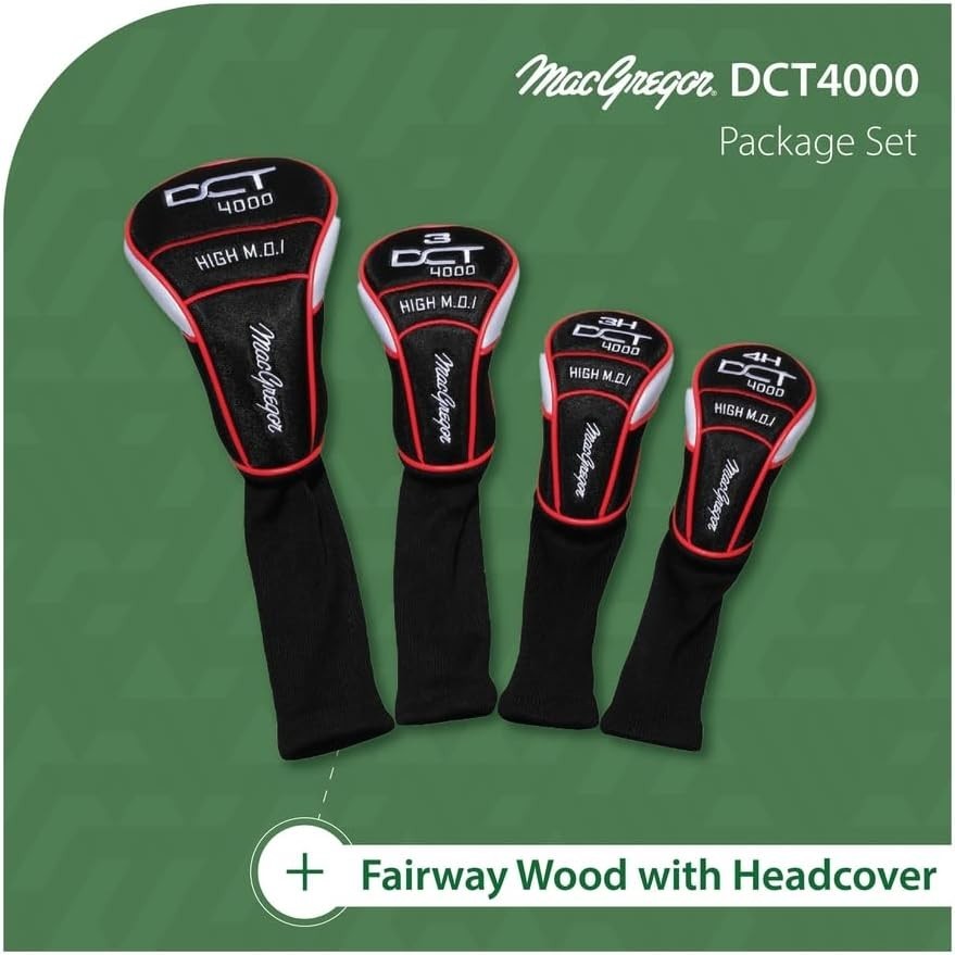 Mens Left Hand Golf Club Set 460cc Driver Hybrids Irons Regular Flex