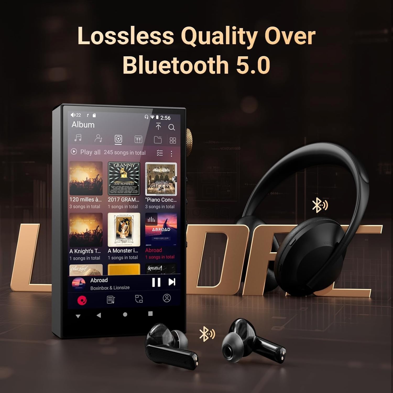 160GB Hi-Res MP3 Player Bluetooth WiFi DSD512 Dual DAC 4.02"