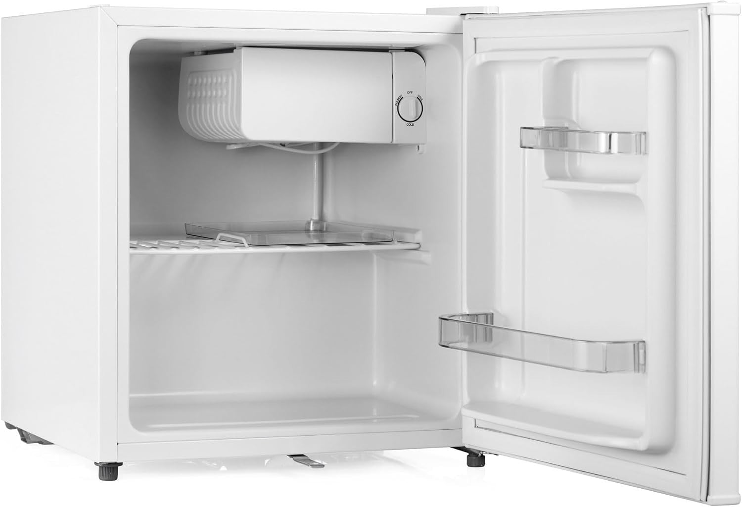 45L Mini Fridge Tabletop Lock & Key Low Noise White