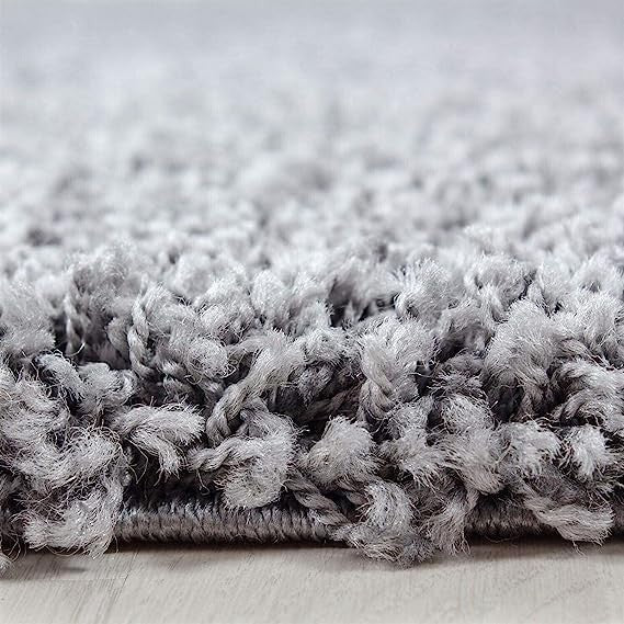 Extra Large Shaggy Rug 160x230cm 5cm Thick Soft High Pile Silver Carpet