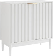Fluted Sideboard Cabinet 2 Doors Adjustable Shelf Storage Modern Console