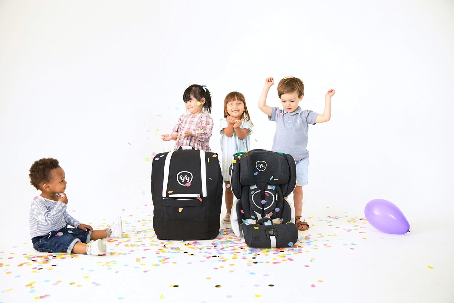 Foldable Toddler Car Seat ISOFIX Travel Compact 15 Months–5 Years