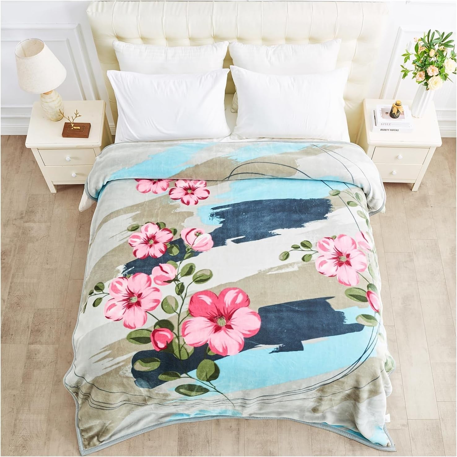 Decadent Jasmine 4kg Sherpa Weighted Blanket 200x240cm King