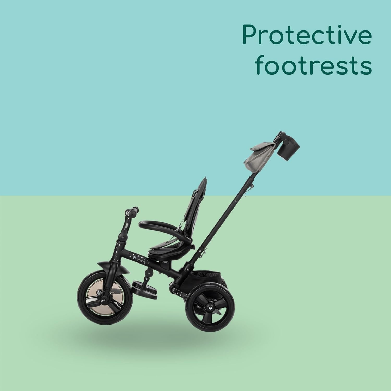 Foldable Baby Trike with Parent Handle Canopy 10M-4Y Toddler Bike