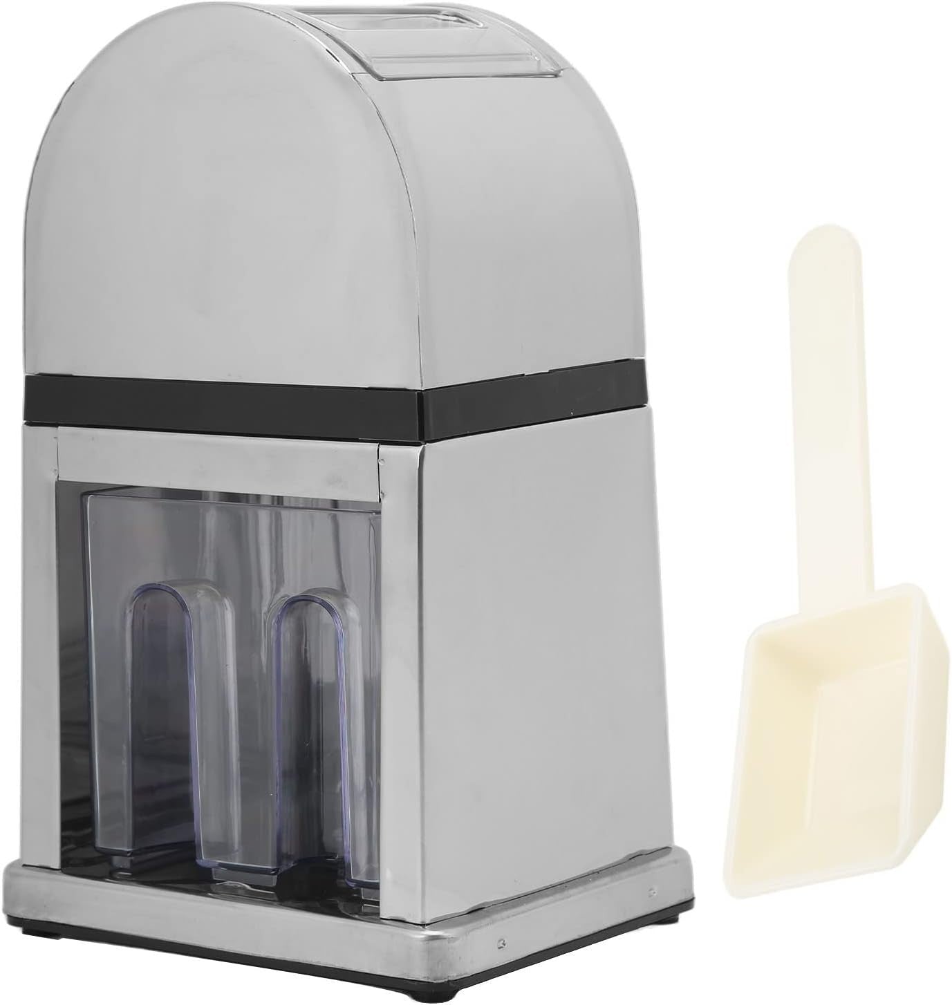 Manual Ice Crusher Slush Machine Hand Crank Stainless Steel Cocktail Maker