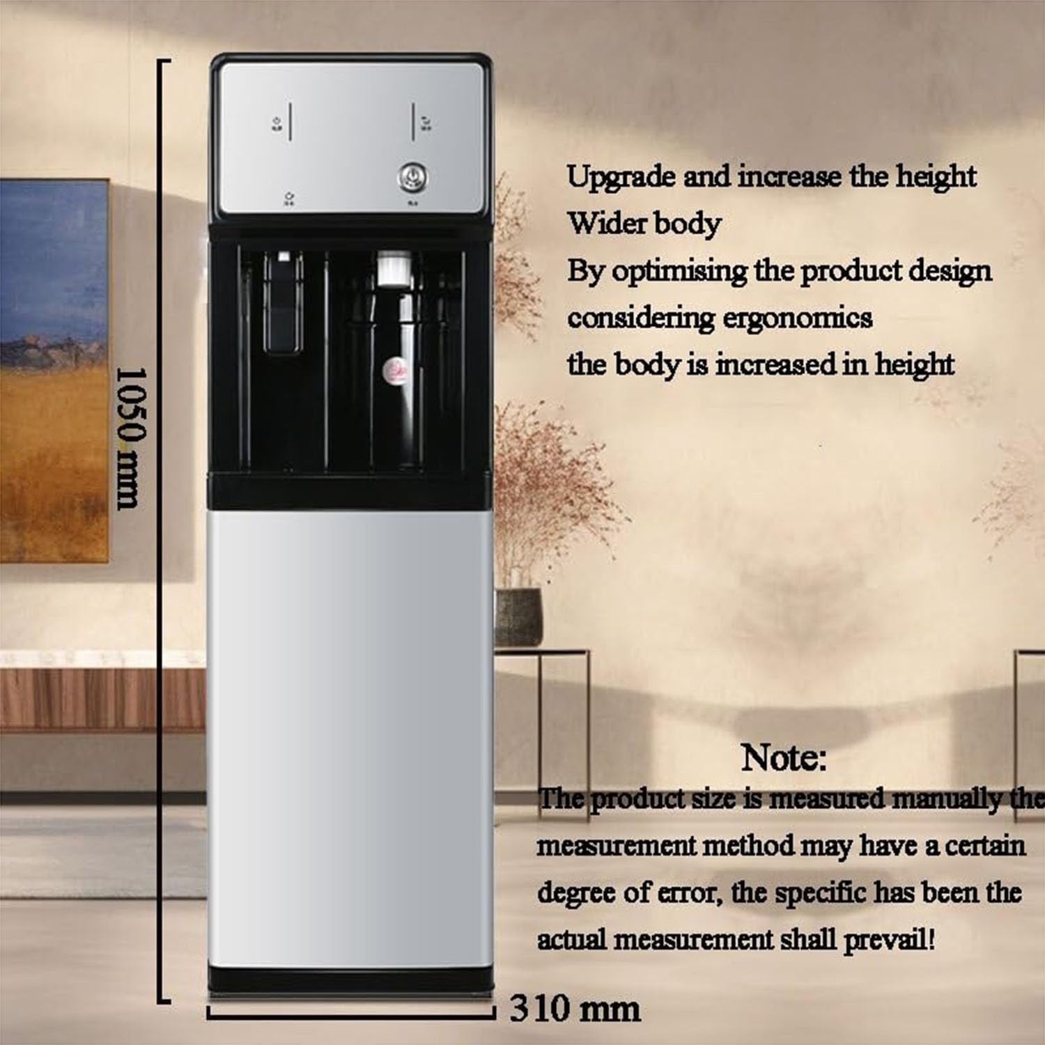 Freestanding Water Dispenser Hot Cold Room Temp Mains Fed Floor Standing