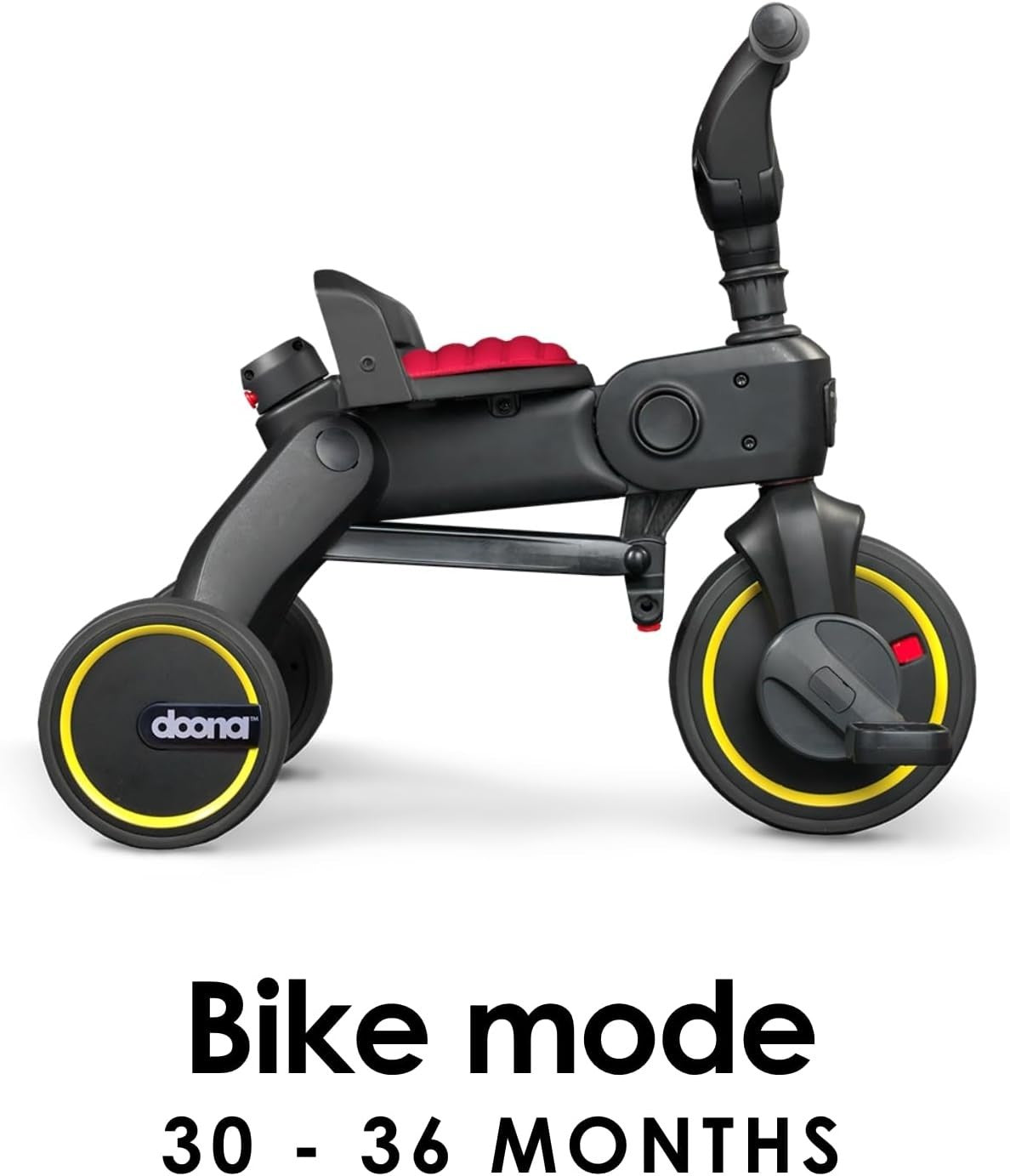 Premium Foldable Toddler Trike 4 in 1 Parent Handle Bike Red 10M-3Y