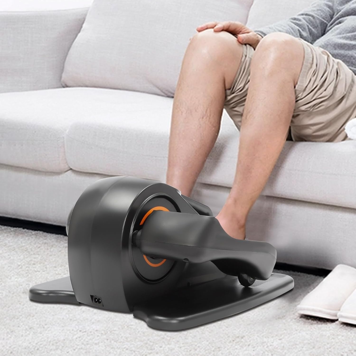 Under Desk Electric Elliptical Quiet Pedal Exerciser LED 5 Speed Motorised