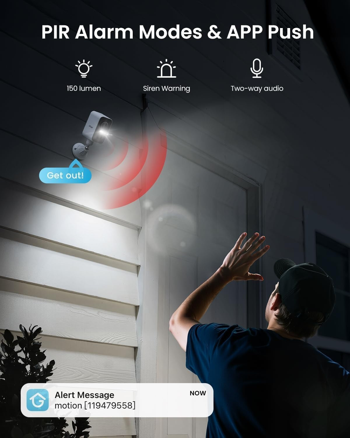 4G LTE Solar Security Camera 2K Wireless No WiFi SIM Card CCTV