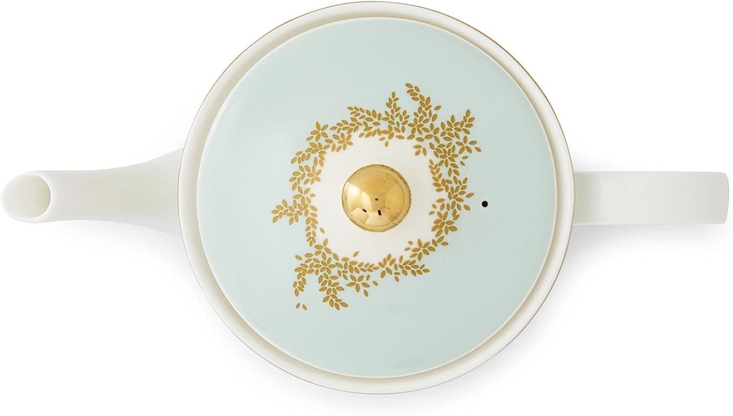 Luxury Porcelain Teapot 1.1L Duck Egg Sage Tea Pot Gift Boxed Floral