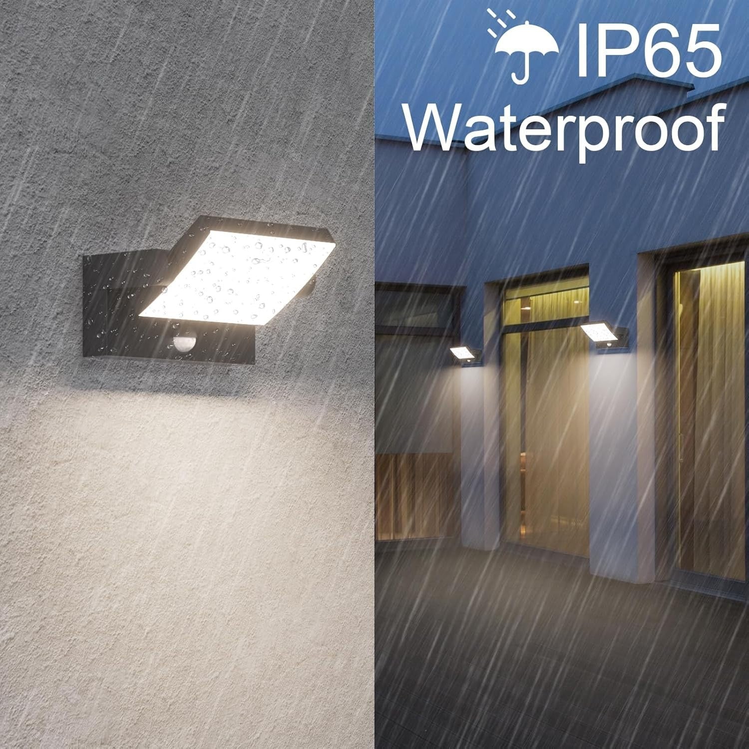 24W Outdoor LED Wall Light with Motion Sensor IP65 Waterproof Swivel