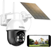 2K Solar Security Camera Outdoor Wireless PTZ Auto Tracking Alexa