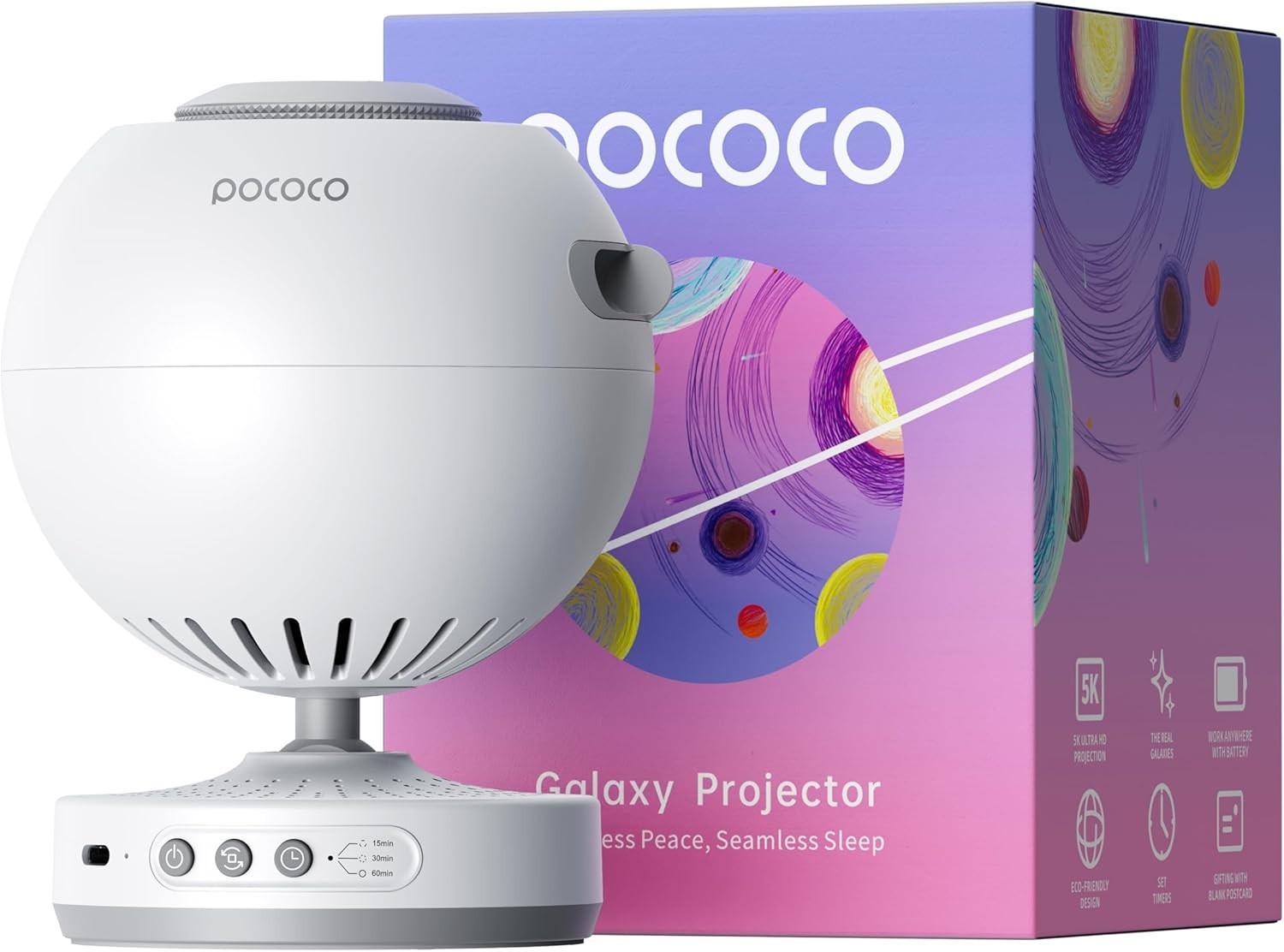 Galaxy Star Projector Night Light Planetarium LED Kids Bedroom Gift