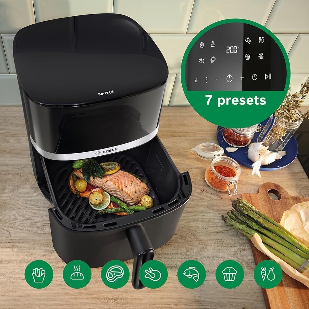 XL Air Fryer 6.1L 9-in-1 Touchscreen Grill Set Defrost Keep Warm Fast Cook