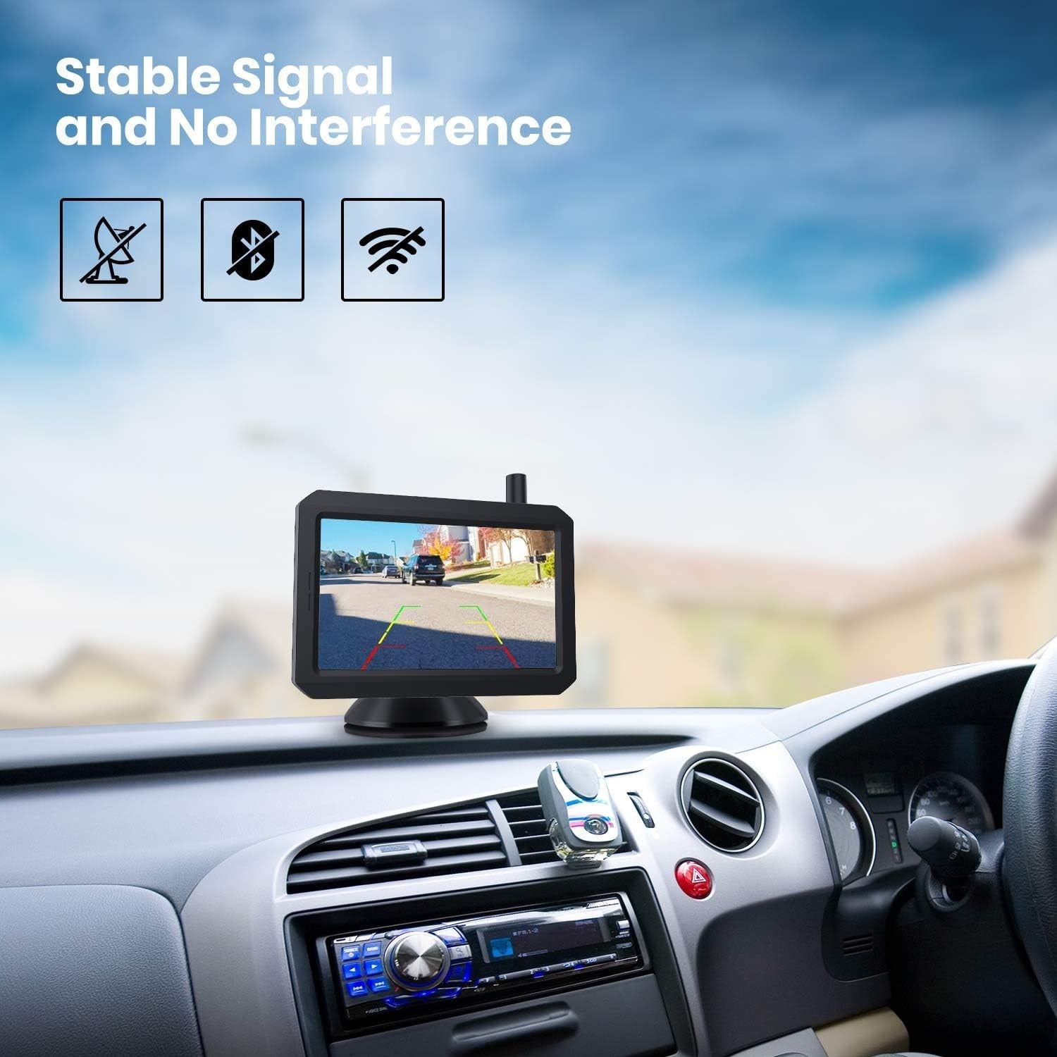 Wireless Reversing Camera Kit 5" Monitor IP68 Backup Camera HD