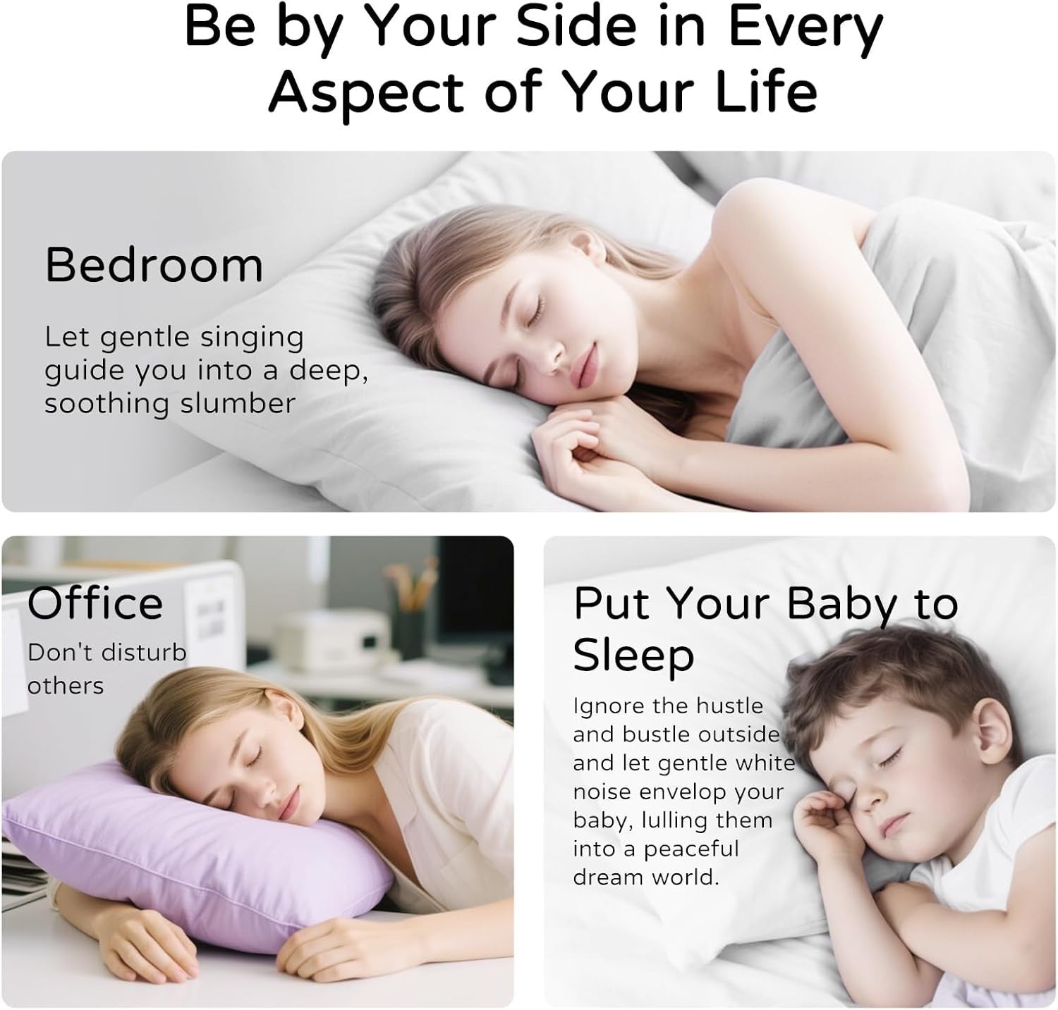Under-Pillow Bone Conduction Sleep Speaker | White Noise Timer
