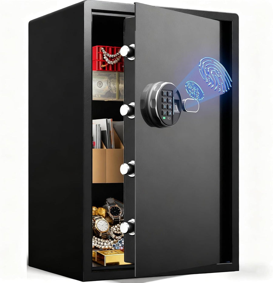 3.46 Cu Ft Biometric Safe Box Fingerprint Digital Keypad Safe