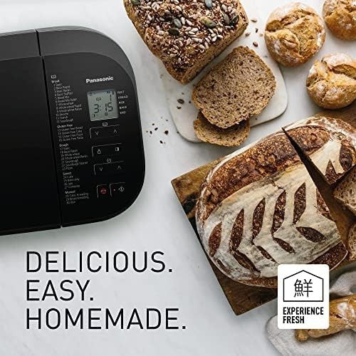 Fully Automatic Bread Maker 31 Programs Yeast Nut Dispenser Gluten-Free Silver
