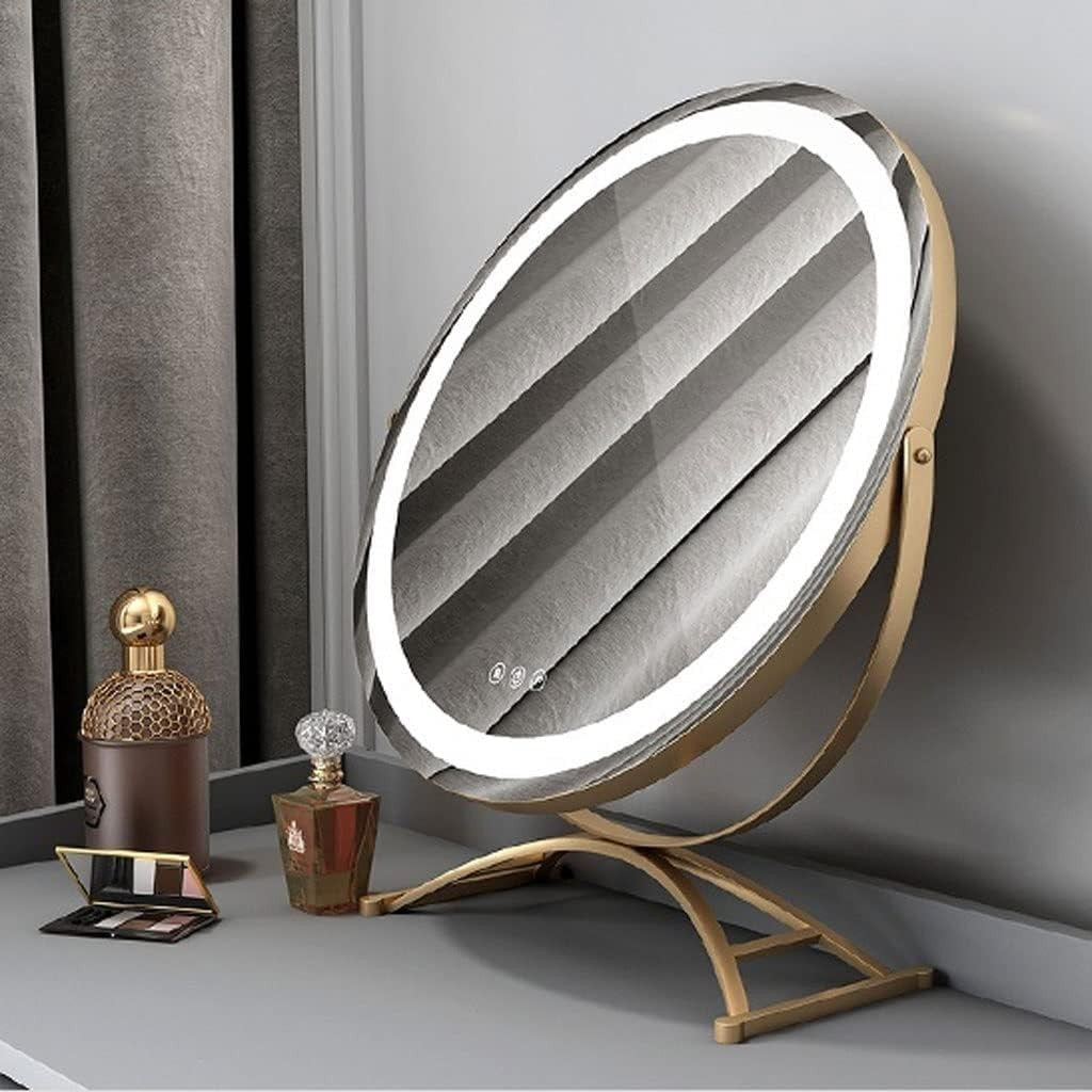 Vanity Makeup Dressing Table Set w/ Lighted LED Mirror & Stool 4-Drawer Modern