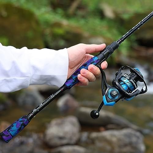 Spinning Rod & Reel Combo 2pc Carbon 210cm 11+1BB 25lb Drag