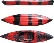 Sit Inside Kayak Recreational Fishing Canoe w/ Paddle Seat Red
