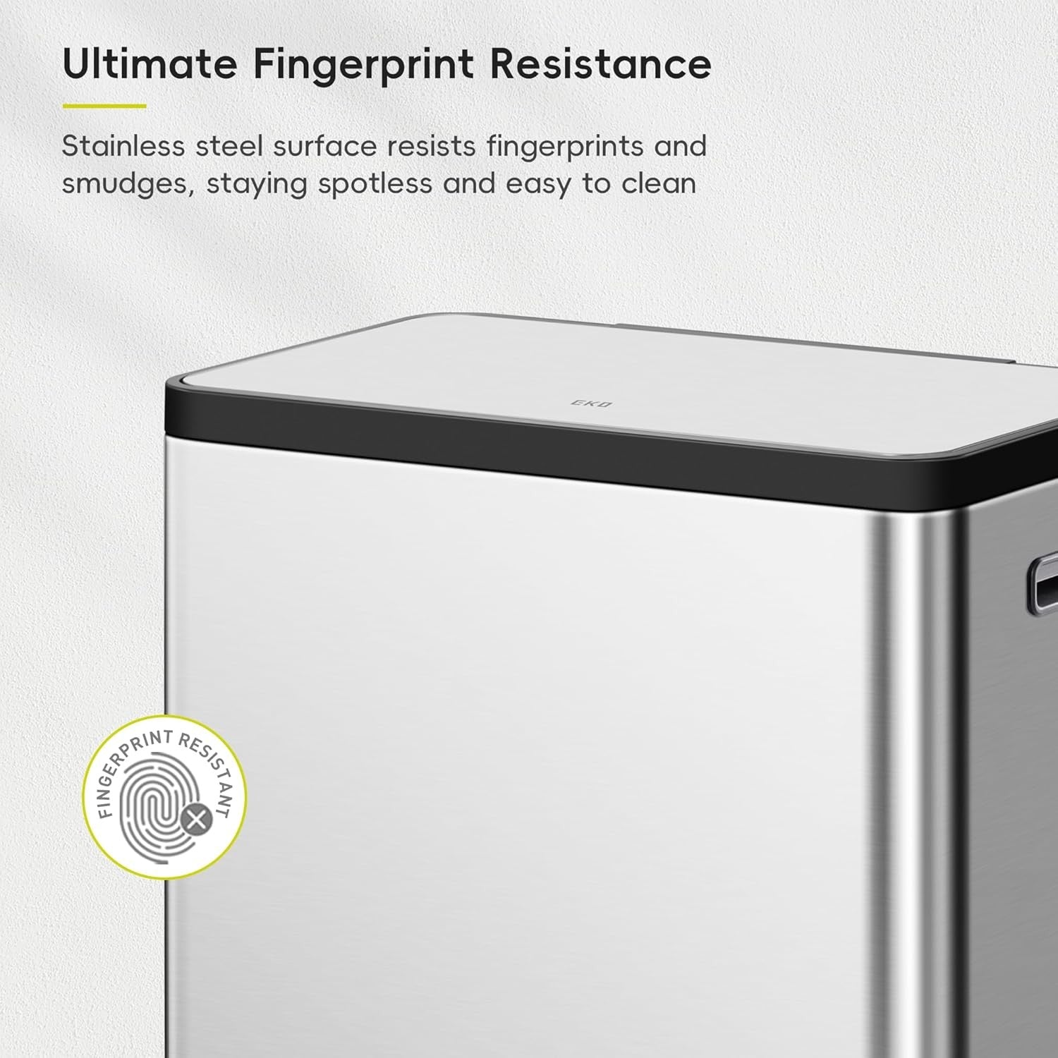 60L Dual Recycling Kitchen Bin 36L+24L Stainless Steel Soft Close